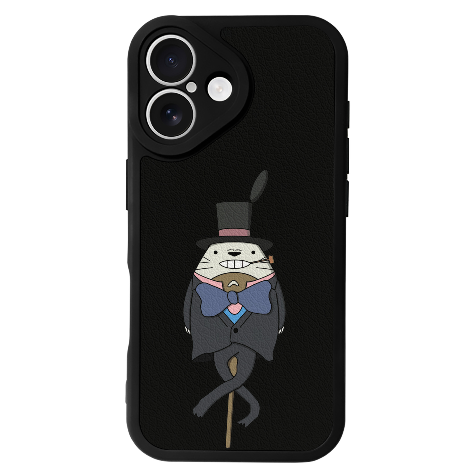 （画像用） となりのトトロ 草壁メイ 草壁サツキ My Neighbor Totoro Satsuki Kusakabe Mei Kusakabe 【iPhone 16シリーズ対応】シリコンスマホケース（レザー調） 材質：シリコン